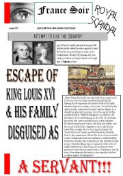 English Worksheet: Newspaper Front page