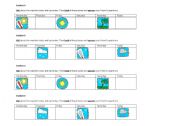 English Worksheet: The weather - Pair work