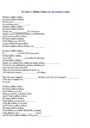 English worksheet: If I had a million dollars by Barenaked Ladies