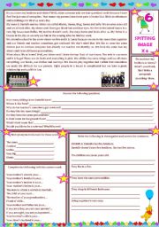 English Worksheet: Spitting Image x6