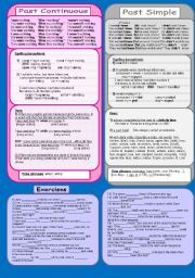 English Worksheet: Past Continuous Vs Past Simple