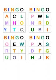 Alphabet Bingo