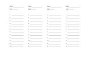 English Worksheet: list-for-vocab.words