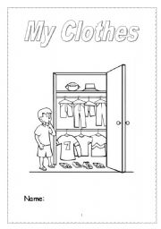 English Worksheet: My clothes (1/3)