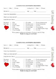 Love Finder Activity