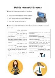 English Worksheet: Buying a Mobile Phone