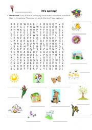 English Worksheet: Its spring! Page 1 