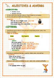 Adjectives and Adverbs