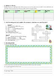 English Worksheet: Its spring! Page 2 