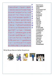 English worksheet: word puzzle