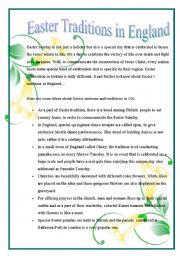 English Worksheet: Easter Traditions in England