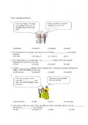 English Worksheet: SBS test for 8th grades