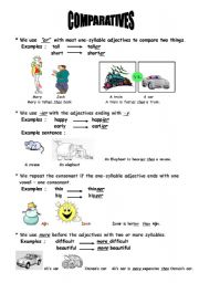 English Worksheet: Comparatives and superlatives