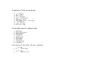 English Worksheet: exercise with tobe verb