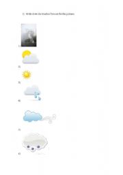 English worksheet: Weather forecast