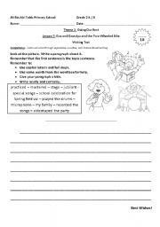 English Worksheet: Writing 