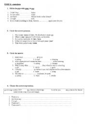 English worksheet: Mix grammar