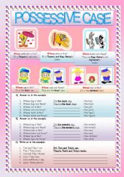 English Worksheet: POSSESSIVE CASE