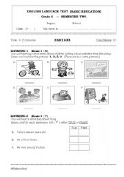 grade five final exam