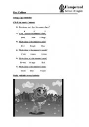 English Worksheet: Ugly Monster