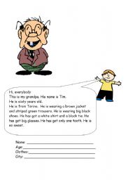 English Worksheet: whats my grandpa 