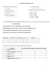 English Worksheet: exercises on verb to be
