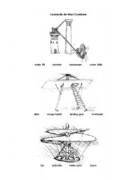 English worksheet: Da Vinci Inventions