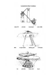 English Worksheet: Da Vinci Inventions