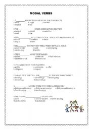 MODAL VERBS -MULTIPLE CHOICE