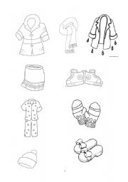 English Worksheet: My clothes (5/5)