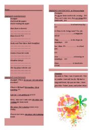 English Worksheet: Present simple and continuous