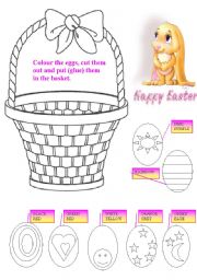 easter eggs basket