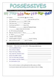 English Worksheet: Possessives