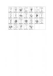 English Worksheet: THE ALPHABET