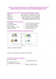 English worksheet: 8. grade exam