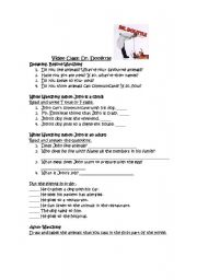 English worksheet: Video Class. Dr Doolittle