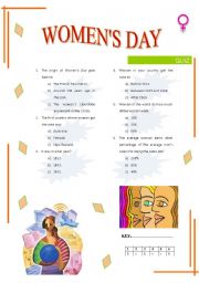 English Worksheet: Quiz on Womens Day