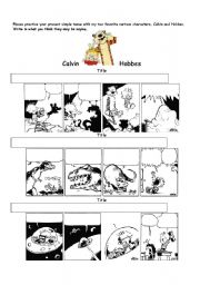 English Worksheet: Calvin and Hobbes