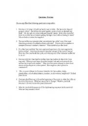 English Worksheet: Discussion questions for the movie Precious