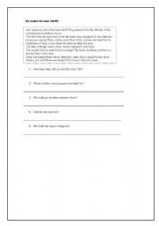 English worksheet: We visited the bok fair