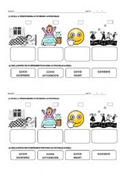 English Worksheet: Greetings