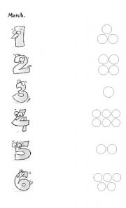 English Worksheet: NUMBERS