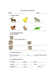 English Worksheet: mixed exercise