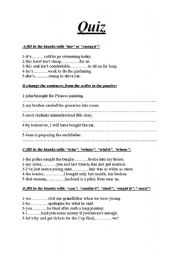 English Worksheet: quiz