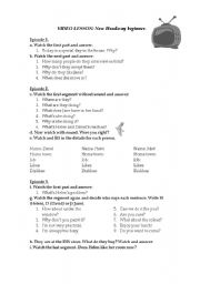 English Worksheet: Video lesson New Headway beginner