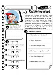 English Worksheet: RC Series Level 1_31 Red Riding Hood (Fully Editable + Answer Key)