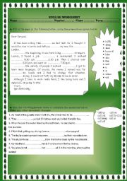 worksheet about prepositions and phrasal verbs, version B