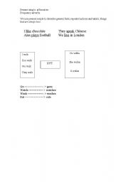 English worksheet: Present Simple made simple! (affirmative)