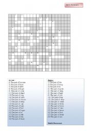 English Worksheet: Past tence crosswords