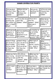 Conversations about holidays - ESL worksheet by HollyHirst